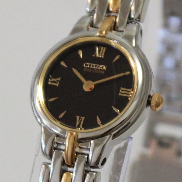 Eco Drive Ladies Silhouette Two Tone Watch 21mm - Picture 7 of 11